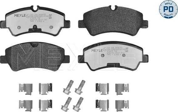 Meyle 025 256 0418/PD - Kit de plaquettes de frein, frein à disque cwaw.fr