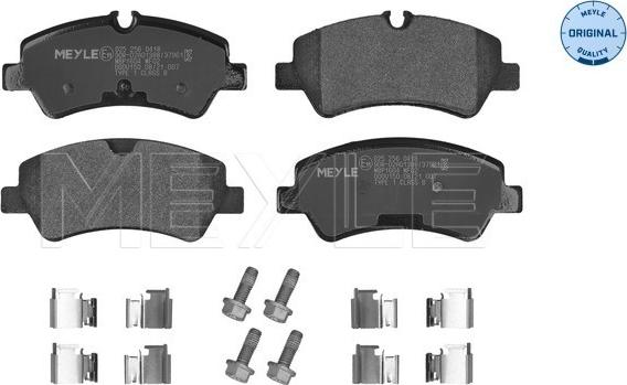 Meyle 025 256 0418 - Kit de plaquettes de frein, frein à disque cwaw.fr