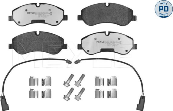 Meyle 025 256 0217/PD - Kit de plaquettes de frein, frein à disque cwaw.fr