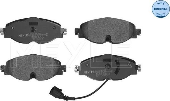 Meyle 025 256 8320 - Kit de plaquettes de frein, frein à disque cwaw.fr