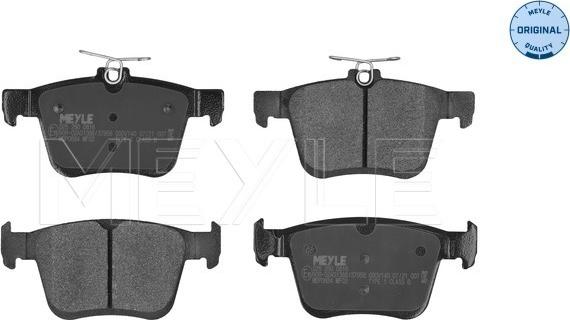 Meyle 025 250 0816 - Kit de plaquettes de frein, frein à disque cwaw.fr