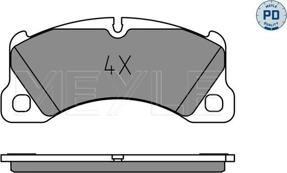 Meyle 025 250 0717/PD - Kit de plaquettes de frein, frein à disque cwaw.fr