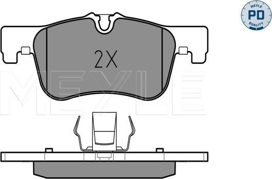 Meyle 025 250 1418/PD - Kit de plaquettes de frein, frein à disque cwaw.fr