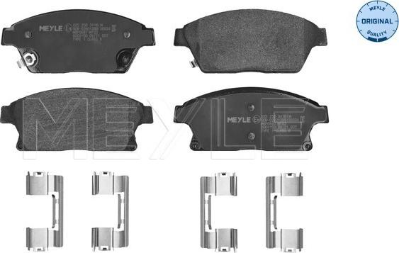 Meyle 025 250 3418/W - Kit de plaquettes de frein, frein à disque cwaw.fr