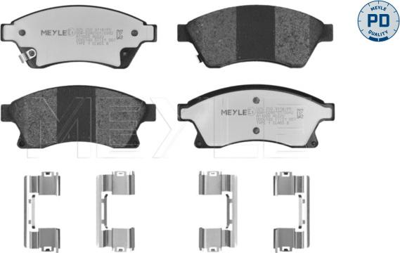 Meyle 025 250 3118/PD - Kit de plaquettes de frein, frein à disque cwaw.fr