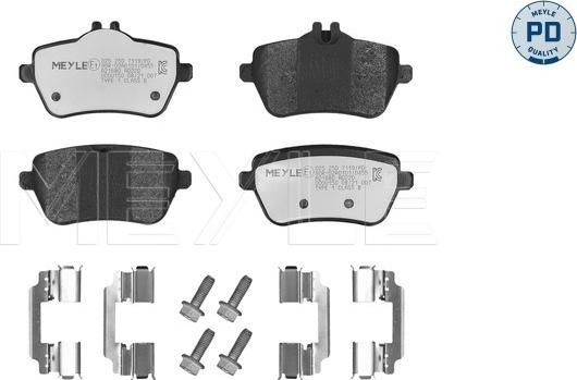 Meyle 025 250 7119/PD - Kit de plaquettes de frein, frein à disque cwaw.fr