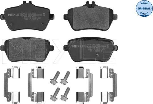 Meyle 025 250 7119 - Kit de plaquettes de frein, frein à disque cwaw.fr