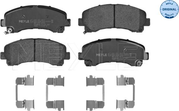 Meyle 025 251 4917 - Kit de plaquettes de frein, frein à disque cwaw.fr