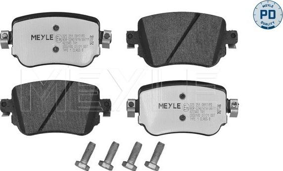 Meyle 025 251 0917/PD - Kit de plaquettes de frein, frein à disque cwaw.fr