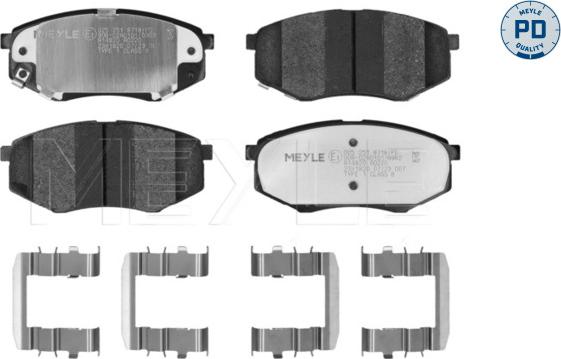 Meyle 025 251 8718/PD - Kit de plaquettes de frein, frein à disque cwaw.fr