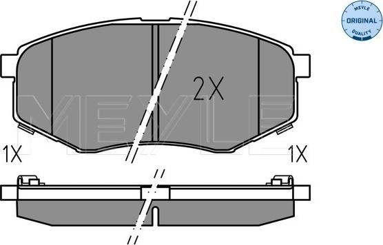 Meyle 025 251 8718 - Kit de plaquettes de frein, frein à disque cwaw.fr