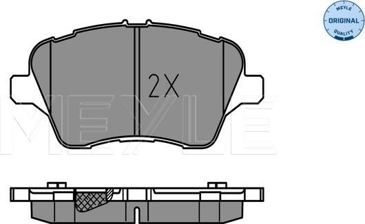 Meyle 025 251 3417 - Kit de plaquettes de frein, frein à disque cwaw.fr