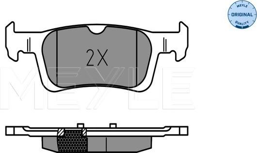 Meyle 025 258 4116 - Kit de plaquettes de frein, frein à disque cwaw.fr