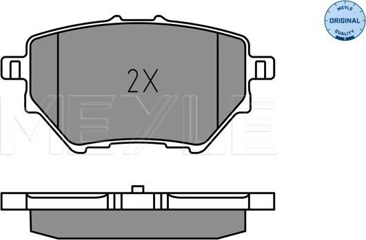 Meyle 025 258 3917 - Kit de plaquettes de frein, frein à disque cwaw.fr