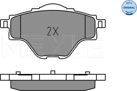 Meyle 025 258 2717 - Kit de plaquettes de frein, frein à disque cwaw.fr