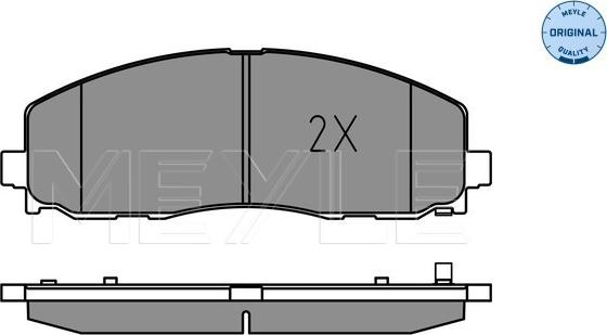 Meyle 025 253 7919 - Kit de plaquettes de frein, frein à disque cwaw.fr