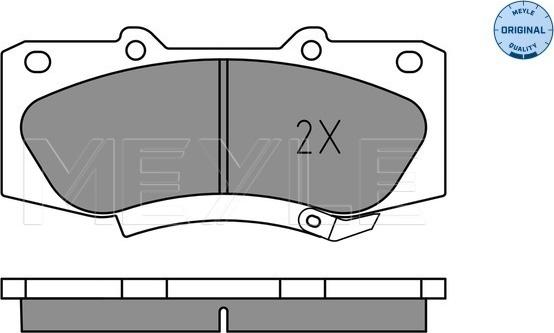 Meyle 025 252 0917 - Kit de plaquettes de frein, frein à disque cwaw.fr