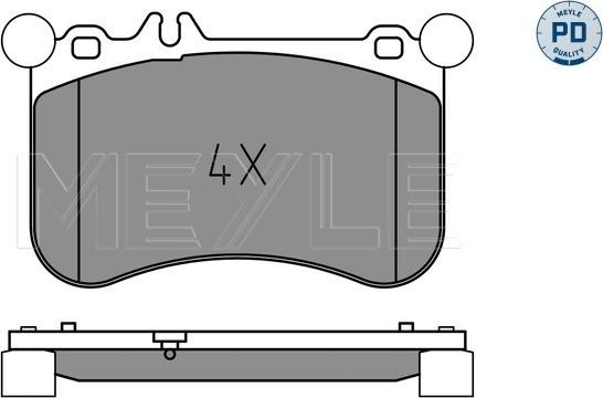 Meyle 025 252 1917/PD - Kit de plaquettes de frein, frein à disque cwaw.fr