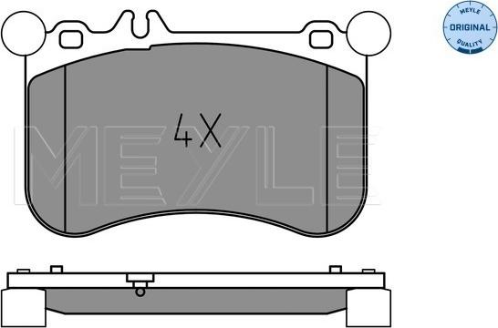 Meyle 025 252 1917 - Kit de plaquettes de frein, frein à disque cwaw.fr