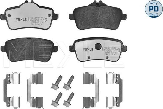 Meyle 025 252 1518/PD - Kit de plaquettes de frein, frein à disque cwaw.fr