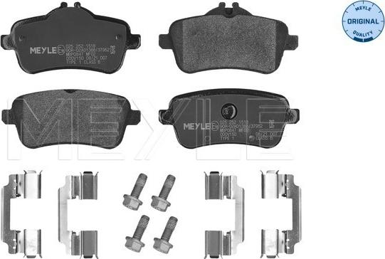 Meyle 025 252 1518 - Kit de plaquettes de frein, frein à disque cwaw.fr