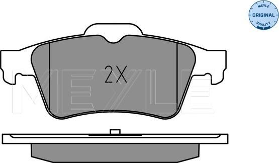 Meyle 025 252 1817 - Kit de plaquettes de frein, frein à disque cwaw.fr