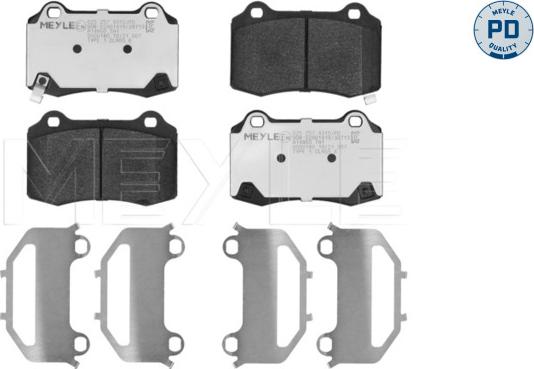 Meyle 025 257 4315/PD - Kit de plaquettes de frein, frein à disque cwaw.fr