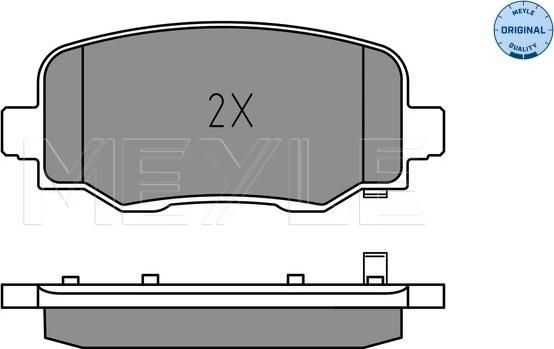 Meyle 025 257 3418 - Kit de plaquettes de frein, frein à disque cwaw.fr