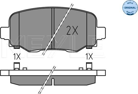 Meyle 025 257 3318 - Kit de plaquettes de frein, frein à disque cwaw.fr