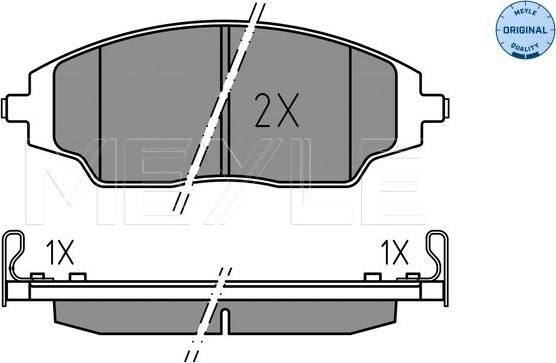 Meyle 025 257 2218 - Kit de plaquettes de frein, frein à disque cwaw.fr