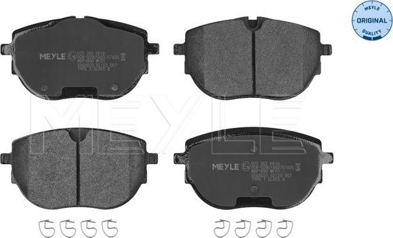 Meyle 025 262 6818 - Kit de plaquettes de frein, frein à disque cwaw.fr