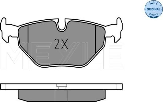 Meyle 025 209 9517 - Kit de plaquettes de frein, frein à disque cwaw.fr