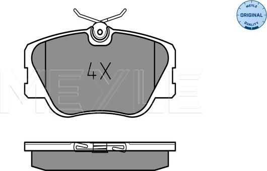 Meyle 025 209 4119 - Kit de plaquettes de frein, frein à disque cwaw.fr