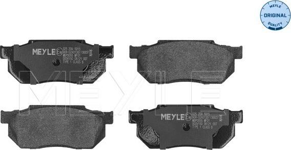 Meyle 025 209 5915 - Kit de plaquettes de frein, frein à disque cwaw.fr