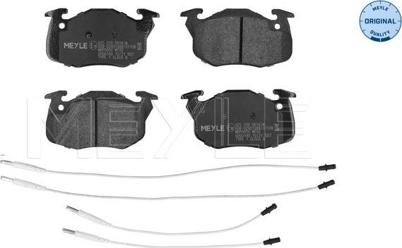 Meyle 025 209 0618/W - Kit de plaquettes de frein, frein à disque cwaw.fr