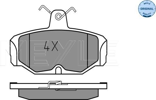 Meyle 025 209 8113 - Kit de plaquettes de frein, frein à disque cwaw.fr