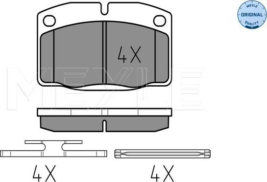 Meyle 025 209 3915 - Kit de plaquettes de frein, frein à disque cwaw.fr