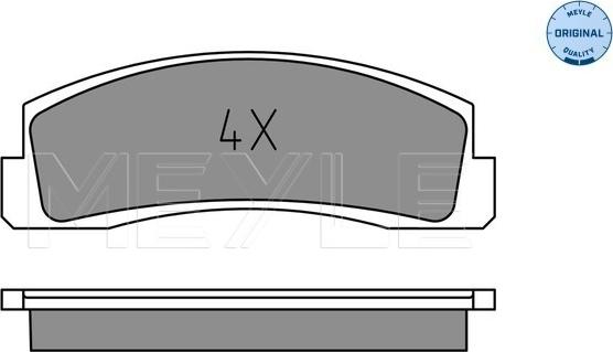 Meyle 025 206 6016 - Kit de plaquettes de frein, frein à disque cwaw.fr