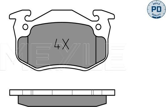 Meyle 025 206 3415/PD - Kit de plaquettes de frein, frein à disque cwaw.fr