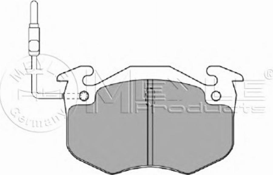 Meyle 0252063518W - Kit de plaquettes de frein, frein à disque cwaw.fr