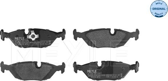 Meyle 025 206 7516 - Kit de plaquettes de frein, frein à disque cwaw.fr