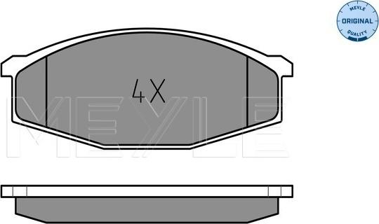 Meyle 025 208 6316 - Kit de plaquettes de frein, frein à disque cwaw.fr