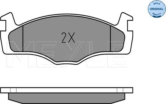 Meyle 025 208 8719 - Kit de plaquettes de frein, frein à disque cwaw.fr