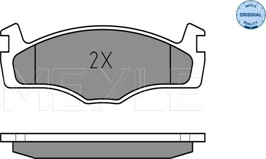 Meyle 025 208 8715 - Kit de plaquettes de frein, frein à disque cwaw.fr