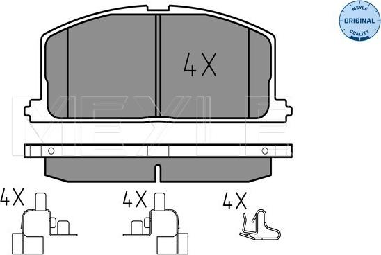 Meyle 025 208 7015 - Kit de plaquettes de frein, frein à disque cwaw.fr