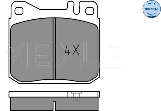 Meyle 025 203 4117 - Kit de plaquettes de frein, frein à disque cwaw.fr