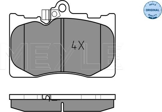 Meyle 025 203 2517/W - Kit de plaquettes de frein, frein à disque cwaw.fr