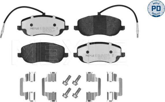 Meyle 025 202 6119/PD - Kit de plaquettes de frein, frein à disque cwaw.fr