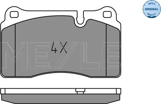 Meyle 025 202 1717 - Kit de plaquettes de frein, frein à disque cwaw.fr