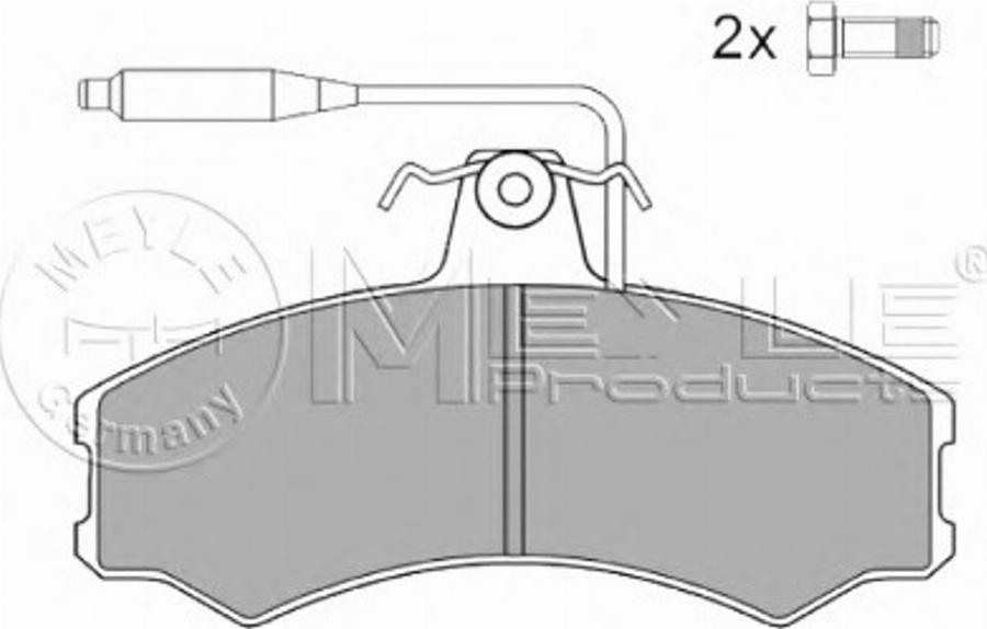 Meyle 0252074119W - Kit de plaquettes de frein, frein à disque cwaw.fr